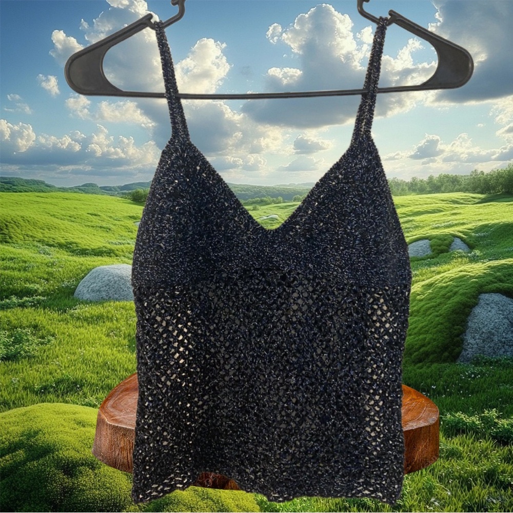 Express Black Knit Camisole Top